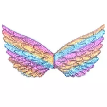 Детский костюм ангела с крыльями ангела, реквизит для косплея принцессы на Хэллоуин, Рождество, день рождения розовый