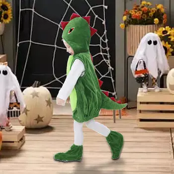Детский костюм динозавра для дня рождения, Хэллоуина, праздничных ролевых игр Green S