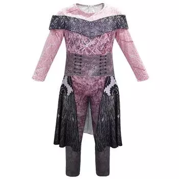 Детский костюм для выступлений с красочным принтом, комбинезон на молнии сзади 110