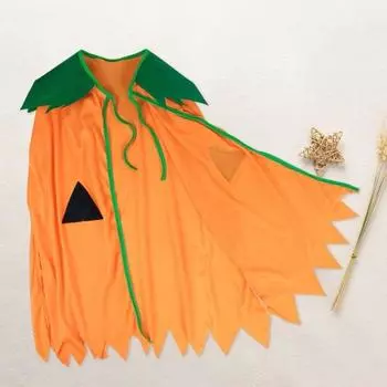 Детский костюм на Хэллоуин Yousheng, накидка на шнуровке, сумочка в виде тыквы и конфет, мультяшная шляпа, костюм для косплея, одежда для вечеринки на Хэллоуин One Size 3