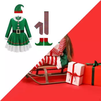 Детский костюм с поясом для рождественской ролевой игры Fits Height 140cm