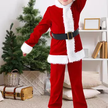Детский костюм Санта-Клауса, рождественский наряд для карнавала, ролевая игра XS