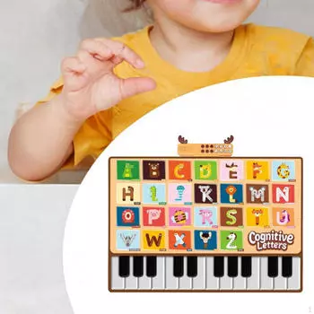 Детский коврик для пианино, напольная клавиатура с 26 буквами алфавита, детский музыкальный танец