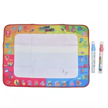 Детский коврик для рисования водными ручкой 39 X 29 дюймов для детей, холст для рисования граффити водными ручками для детей