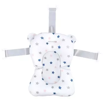 Детский коврик для ванны, милый, элегантный, мягкий, дышащий, для поддержки новорожденных, плавающая подушка для ванны