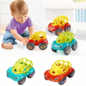 Детский красочный ручной колокольчик-погремушка для автомобиля, музыкальная игрушка-колокольчик One Size красный