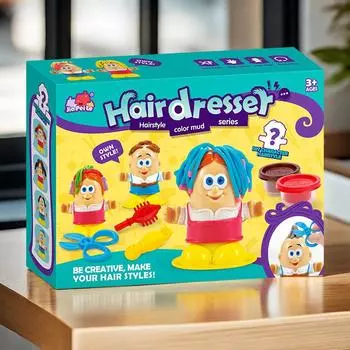 Детский креативный игрушечный костюм для парикмахера «сделай сам», цветная грязь, игрушка для раннего обучения родителей и детей, подарок Ice cream machine - large size