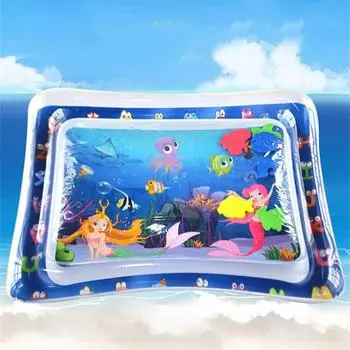 Детский круглый надувной ПВХ-матрас и подушка для сиденья Square 65cm, Dolphin Style, 1pc