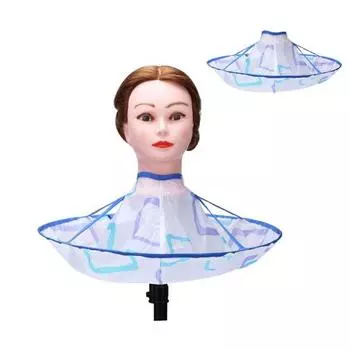 Детский круглый плащ для стрижки волос, водонепроницаемая тканевая накидка, складной домашний инструмент