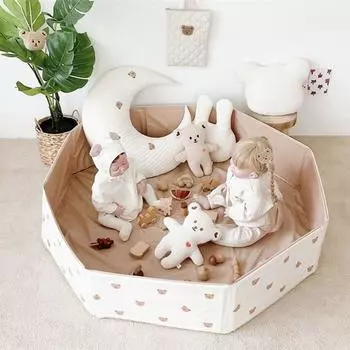 Детский крытый многоцелевой игровой бассейн с принтом медведя, бассейн с волнами и мячами, детский крытый бассейн A-80x20cm