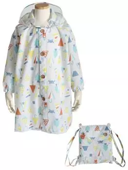 Детский Kukka Hippo со светоотражающим типом рюкзака с регулируемыми складками для ношения поверх дождевика 83169 [Ogawa], 110 см, треугольник, лента,