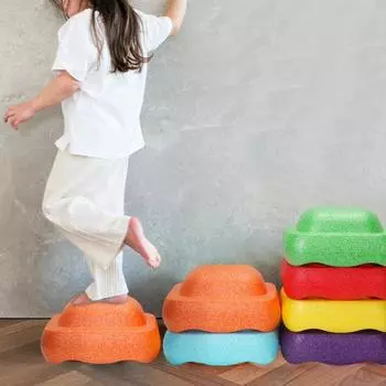 Детский квадратный шаговый камень нескользящий детский сад в помещении на открытом воздухе малыши образовательный фокус баланс красный