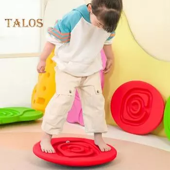 Детский лабиринт, балансировочная доска с 5 шариками, сенсорная тренировка, качающаяся доска, балансировочная доска, качалка для малышей, мальчиков и девочек, игра-игра на равновесие, игрушка синий