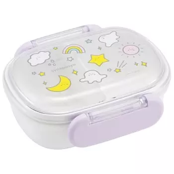 Детский ланч-бокс Skater, маленький размер, 1 ярус, 270 мл, пушистая куполообразная форма, детский ланч-бокс, антибактериальная обработка, сделано в Японии, Shinapushu, для девочек QAF1A