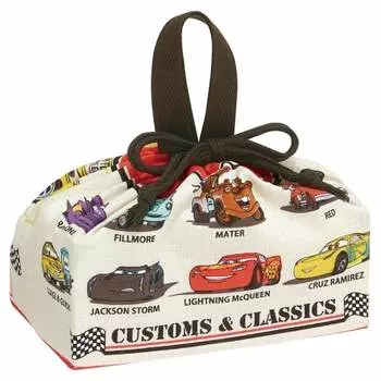 Детский ланч-бокс Skater, сумка на шнурке с клином, сделано в Японии, Disney Cars, 25 мальчиков, KB7