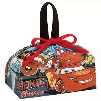 Детский ланч-бокс Skater, сумка на шнурке Disney Cars 24, сделано в Японии KB7-A
