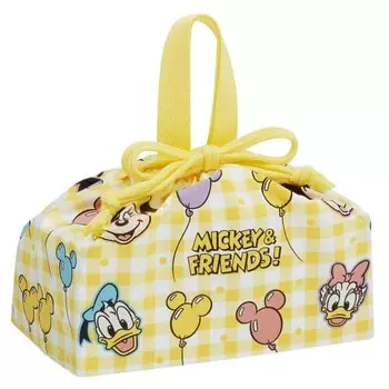 Детский ланч-бокс Skater, сумка на шнурке с вставкой, сделано в Японии, воздушный шар Disney Mickey & Friends KB7