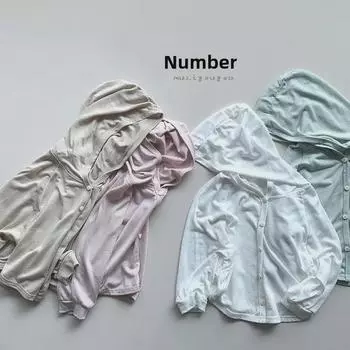 Детский легкий летний кардиган с защитой от ультрафиолета - воздушная куртка унисекс в корейском стиле 80 cm