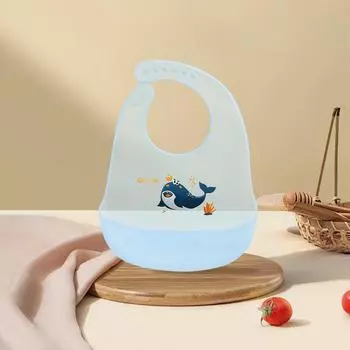 Детский легкий водонепроницаемый нагрудник Детский силиконовый нагрудник для летнего комфорта Сумка для кормления прикормом Сумка для слюны One Size