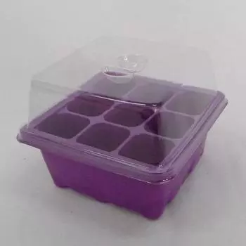 Детский лоток с несколькими отделениями, пластиковый лоток для выращивания растений с высокой выживаемостью, лоток для выращивания цветов для дома S фиолетовый