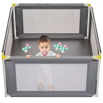 Детский манеж Areden, ограждение, легко моется, моется и складывается, экономит место, подходит для использования в помещении и на улице, прочный, долговечный, детский, легкий