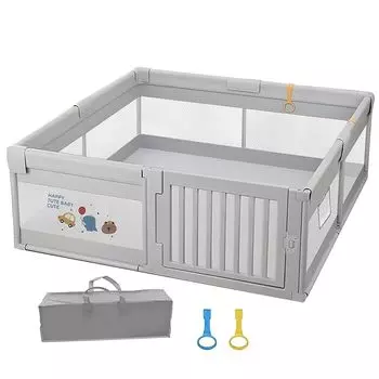 Детский манеж-ограждение Areden, размер ограждения 120x180x65 см, легко моется, моется и складывается, экономит место, подходит для использования в помещении и на улице, прочный, долговечный, детский