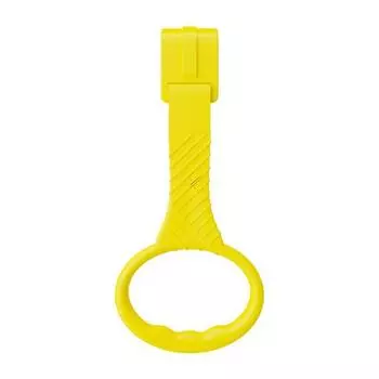 Детский манеж Подтягивающие кольца для младенцев Легкая установка Пластиковые ручки-помощники для ходьбы Аксессуары для детского забора жёлтый