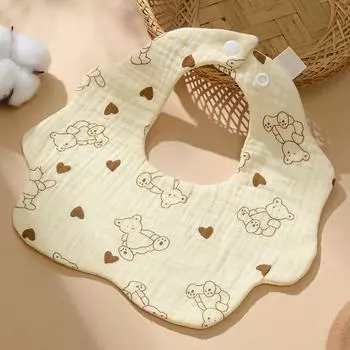 Детский марлевый слюнявчик, полотенце для слюны, детский антирвотный слюнявчик, окрашенный травой, 360 градусов, слюнявчик для новорожденного, детский марлевый слюнявчик, полотенце для слюны