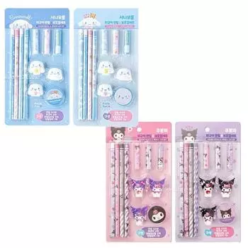 Детский милый набор канцелярских товаров Sanrio, подарок на детский праздник, подарок на выпускной, булочка с корицей + Куроми