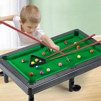 Детский мини-бильярдный стол, развивающие игрушки, игра для взаимодействия родителей и детей, игрушки для отдыха в помещении, подарок на день рождения для мальчиков 34X20X3CM зелёный