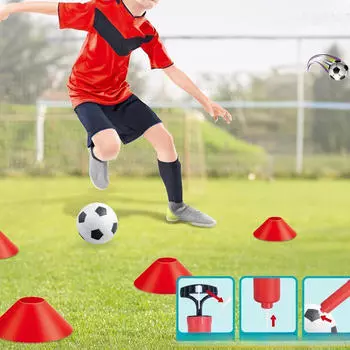 Детский мини-футбольный комплект ворот, складная сетка и мяч, портативное тренировочное оборудование для зелёный