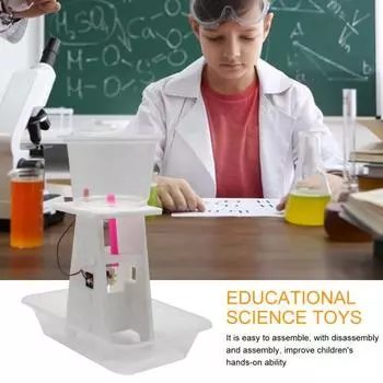 Детский мини-генератор для гидроэлектростанций, игрушка, сделай сам, образовательный гидроэлектрический генератор, обучающая модель, физический научный эксперимент, проекты STEM, поделки, строительные игрушки Sets