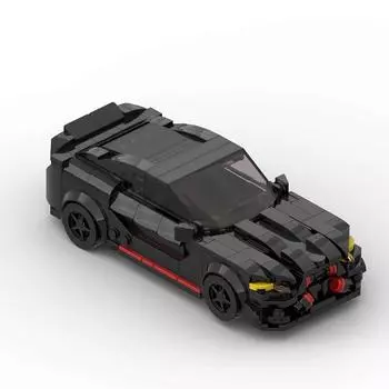 Детский MOC-112402 строительный блок гоночный автомобиль развитие интеллекта сборка модель 368 шт мальчиков день рождения рождественский подарок игрушка