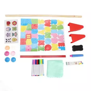 Детский мольберт деревянный регулируемый по высоте мольберт для рисования для малышей двухсторонняя доска для рисования для детей