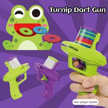 Детский морковный пистолет-тарелок, летающие тарелки, детские забавные игрушки, мягкие пули EVA, игрушечный пистолет, детские игрушки для уличных сражений и спорта