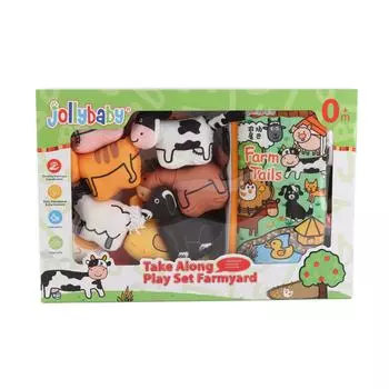 Детский мягкий игровой коврик для сцены из ткани, набор кукол-животных, развивающие игрушки для раннего детства