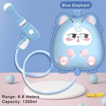 Детский мультяшный рюкзак, водный пистолет, летний пляжный водный пистолет, интерактивная игрушка для родителей и детей, летняя уличная игрушка