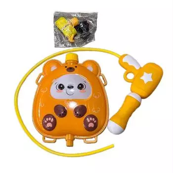 Детский мультяшный рюкзак, водный пистолет, летний пляжный водный пистолет, интерактивная игрушка для родителей и детей, летняя уличная игрушка жёлтый