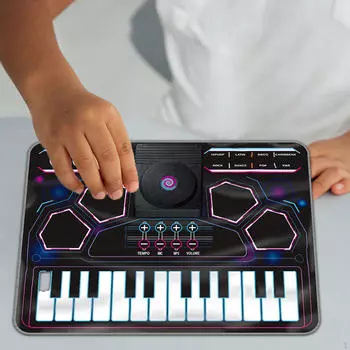 Детский музыкальный коврик для фортепиано, детский коврик для клавиатуры, забавный, коврик для танцев со звуками, сенсорный игровой коврик, музыкальный