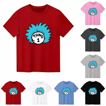 Детский набивной короткий рукав круглый вырез повседневный удобный свободный легкий топ 100 чёрный