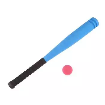 Детский набор для бейсбола: биты и мячи, губка, бейсбольная игрушка, безопасная игра в отбивание для малышей, для подарка, для активности, для игровой площадки синий