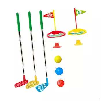 Детский набор для гольфа, игрушки, портативный игровой мяч для двора, подарки, спортивный мини-комплект для