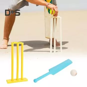 Детский набор для крикета для начинающих, полный набор бит и мячей, обучающая и веселая спортивная игра для родителей и детей, интерактивные игры в крикет для активной игры Sets