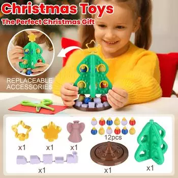 Детский набор игрушек на елку с подвесными украшениями One Size