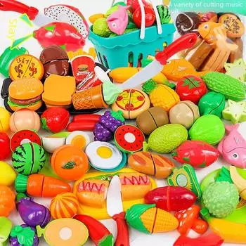 Детский набор игрушек «Ролевая кухня»: Нарезка овощей, фруктов и бургеров для удовольствия Mini burger