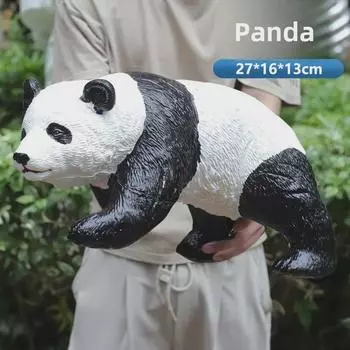 Детский набор игрушек «Звериный зоопарк»: Куклы Леопард, Слон, Тигр, Панда - Образовательный подарок на день рождения