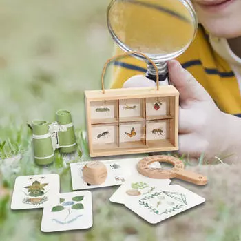 Детский набор исследователя для улицы, образовательные игровые принадлежности, сенсорная приключенческая игрушка, 3+ года