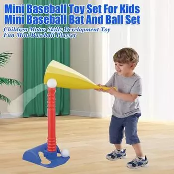 Детский набор из 2 мячей для бейсбола на открытом воздухе для малышей, мальчиков и девочек, набор для начинающих по бейсболу синий