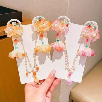 Детский набор китайских аксессуаров для волос с кисточками ханьфу