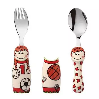 Детский набор вилок It for Fun Duo, Sports Girl (ЭФ-01СГ), 1 комплект